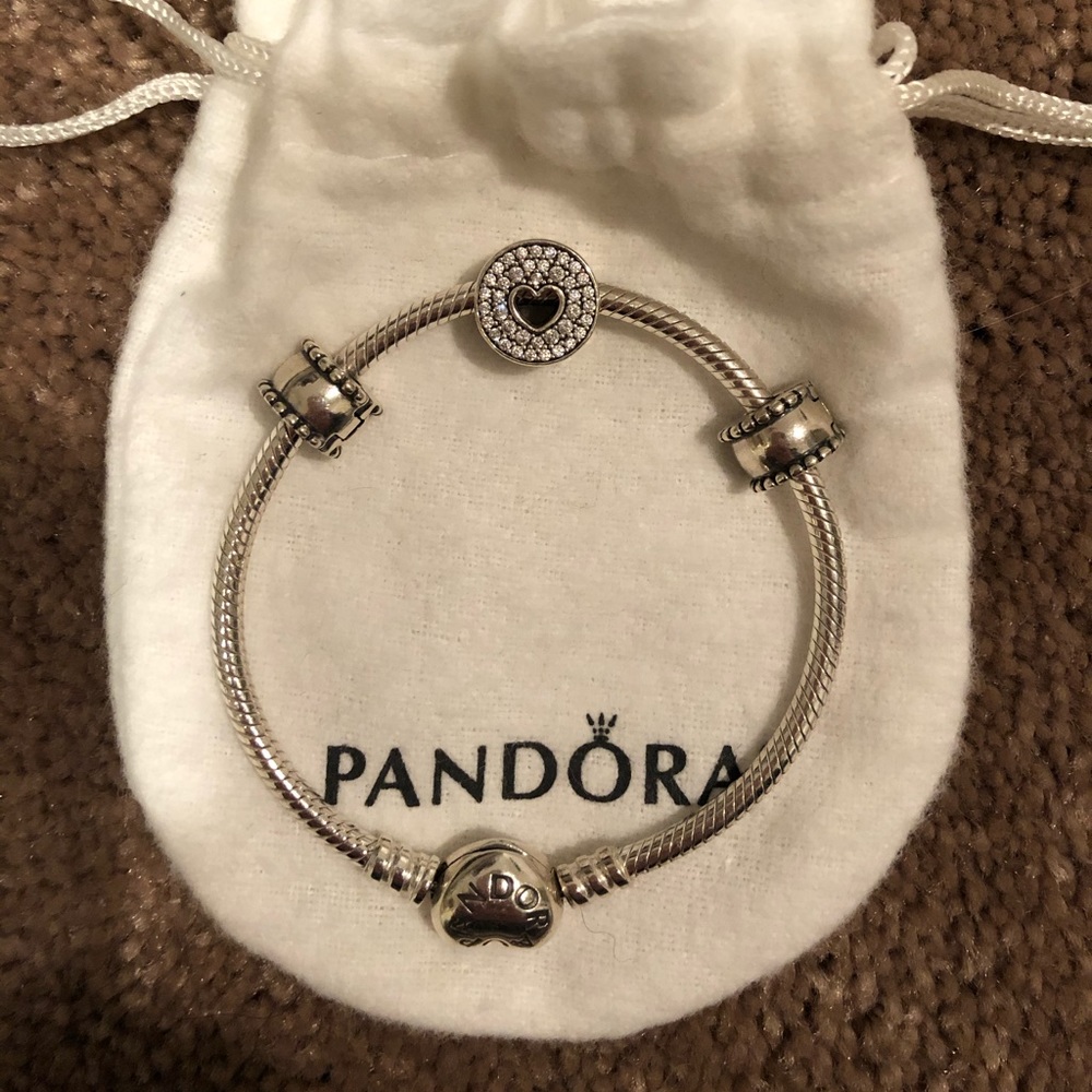 Pandora Heart Charm Bracelet